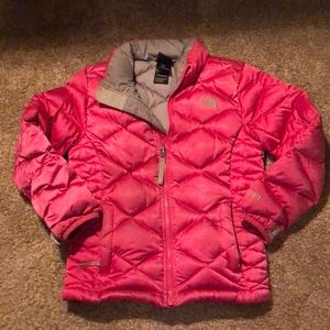 Girls North Face down jacket Size 7/8